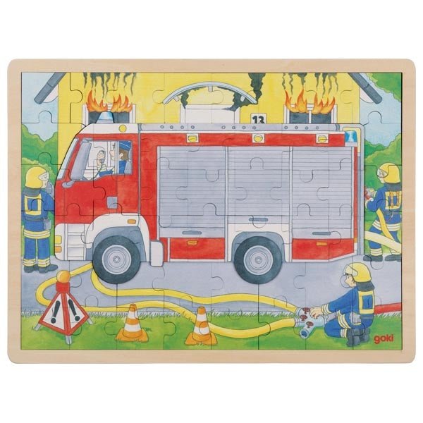 Schichtenpuzzle Feuerwehr