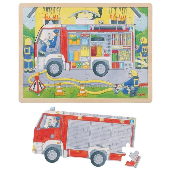 Schichtenpuzzle Feuerwehr