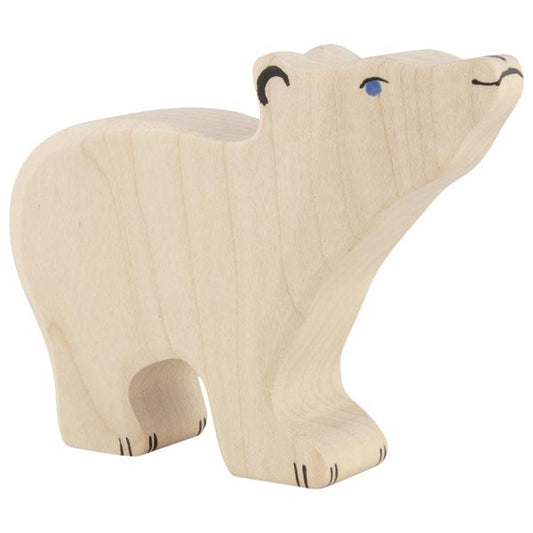 Holzfigur kleiner Eisbär